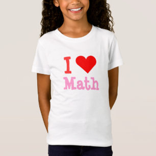 I Love Math Heart Bella Babydoll Shirt