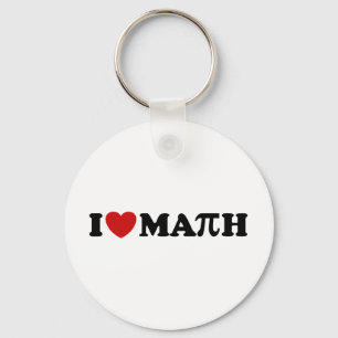 I Love Math Key Ring