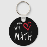 I Love Math Keychain