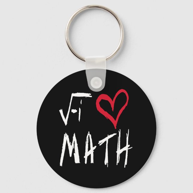 I Love Math Keychain (Front)