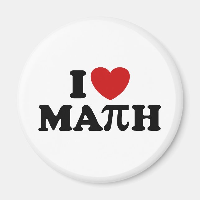 I Love Math Magnet (Front)