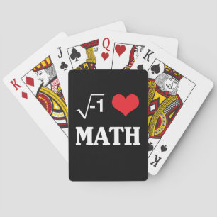 I Love Math Playing Cards