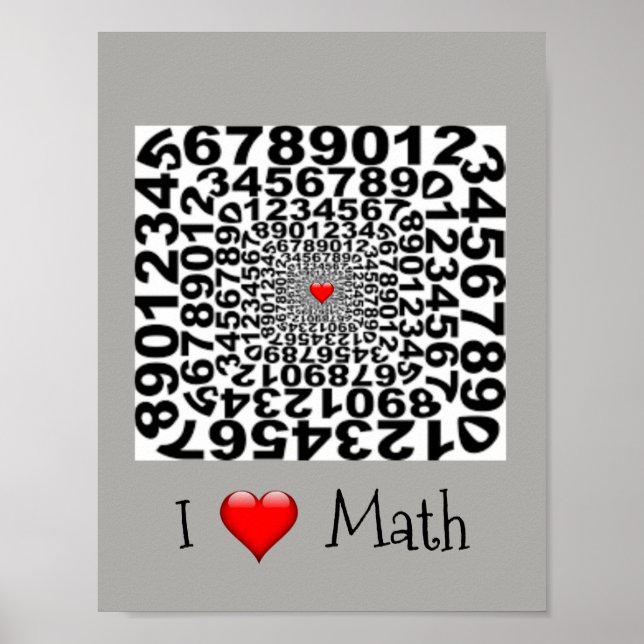 I Love Math Poster (Front)
