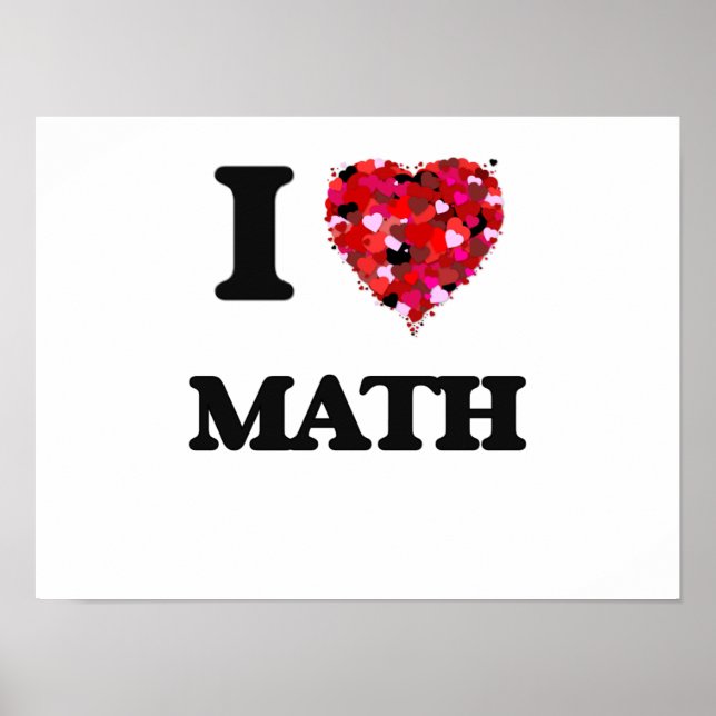 I Love Math Poster (Front)