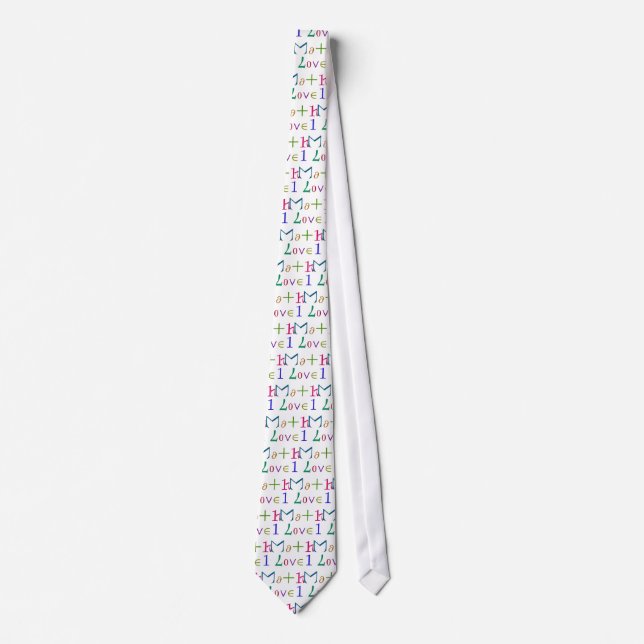 I Love Math Tie (Front)