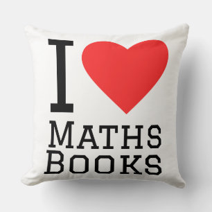 I love maths book cushion