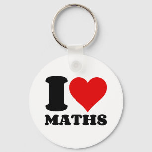 I LOVE MATHS KEY RING