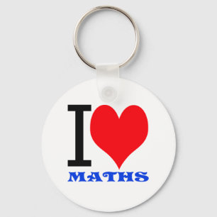 I love maths key ring