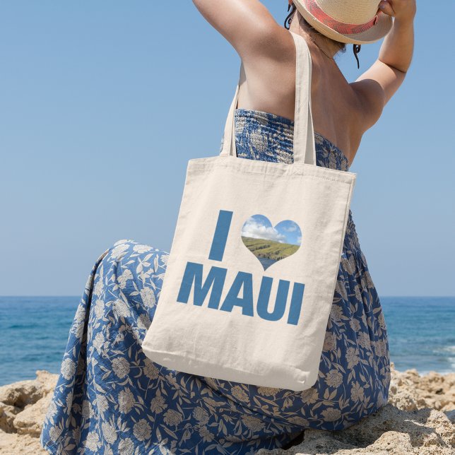 I Love Maui Hawaii Cute Hawaiian Vacation Tote Bag (Creator Uploaded)