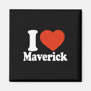 I Love Maverick, I Heart Maverick, Red Heart Valen Magnet