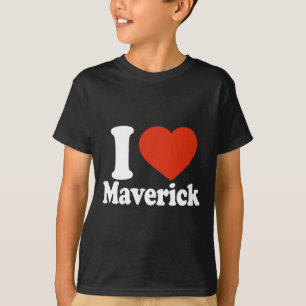 I Love Maverick, I Heart Maverick, Red Heart Valen T-Shirt