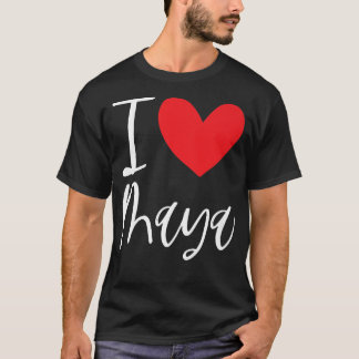 I Love Maya Name Personalised Girl Woman Bff Frien T-Shirt