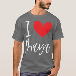 I Love Maya Name Personalised Girl Woman BFF Frien T-Shirt