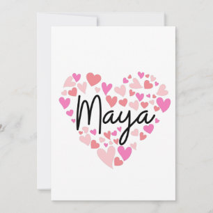 I love Maya Thank You Card