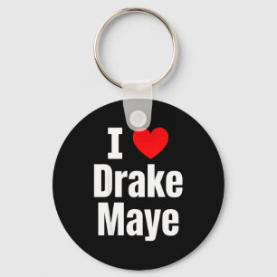 I Love Maye Football Fan Key Ring