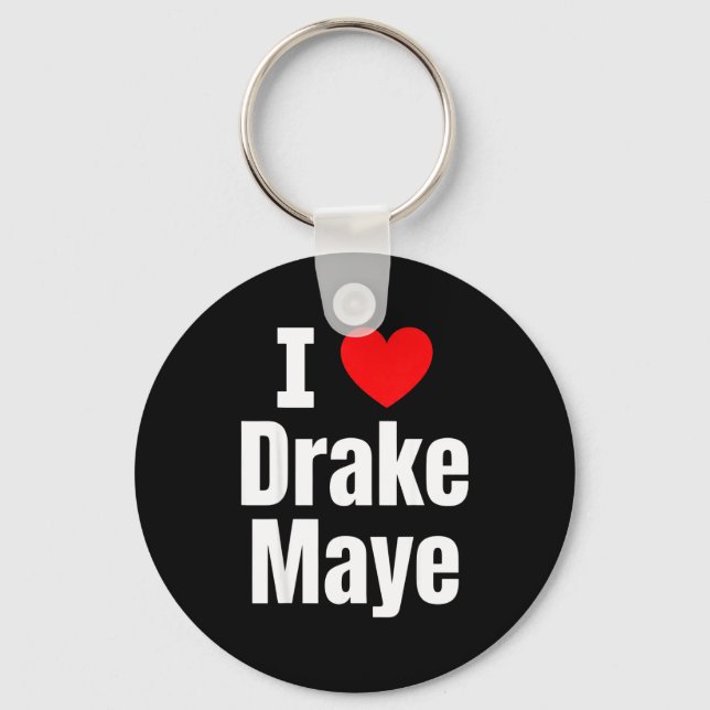 I Love Maye Football Fan  Key Ring (Front)