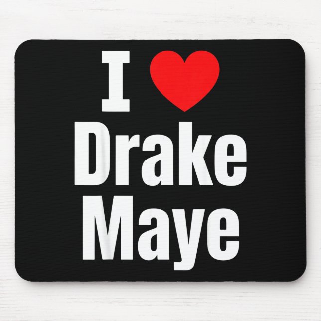 I Love Maye Football Fan  Mouse Pad (Front)