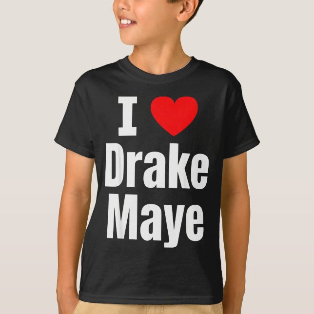 I Love Maye Football Fan  T-Shirt (Front)