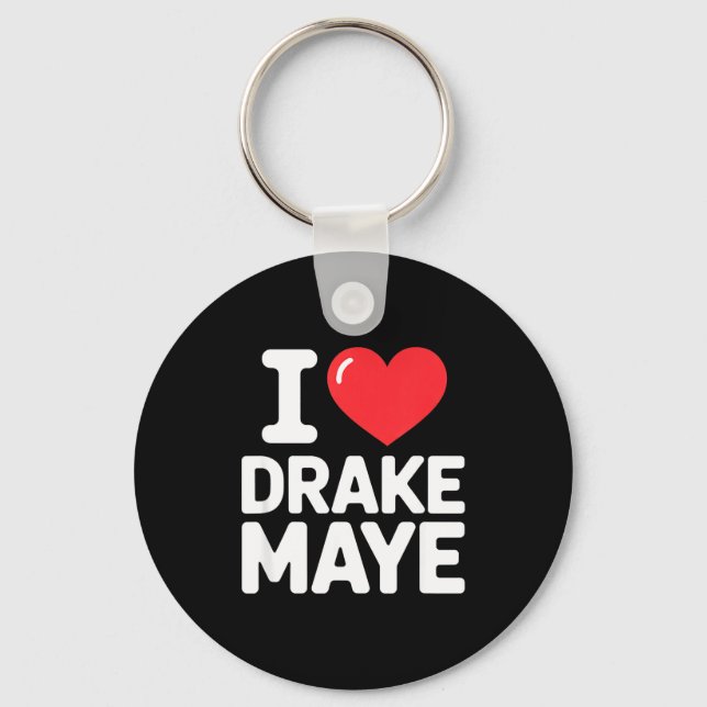 I Love Maye  Key Ring (Front)