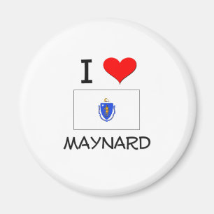 I Love Maynard Massachusetts Magnet