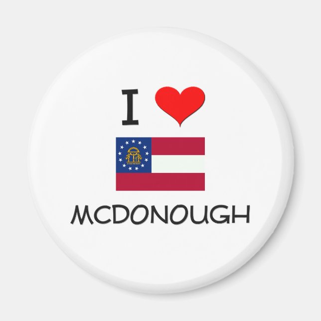 I Love MCDONOUGH Georgia Magnet (Front)