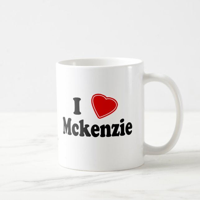 I Love Mckenzie Coffee Mug (Right)