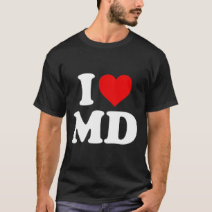 I Love Md Heart Maryland T-Shirt