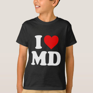 I Love Md Heart Maryland  T-Shirt