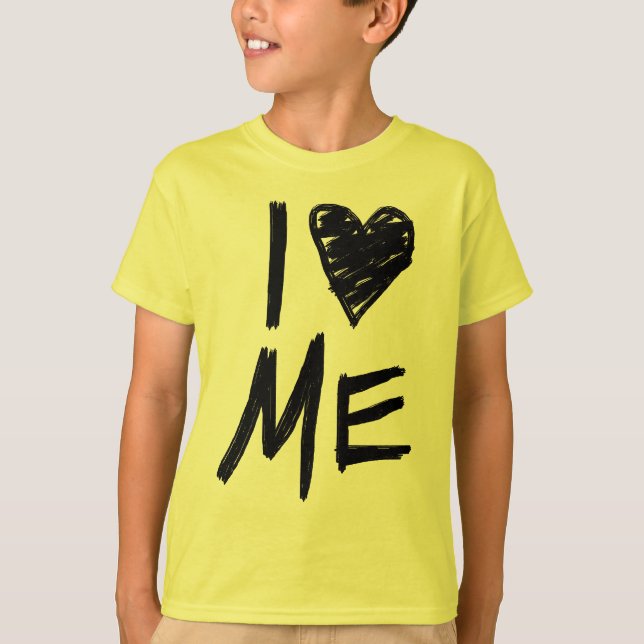 I Love Me, Girls Yellow Video T-Shirt (Front)