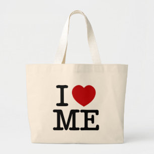 I Love Me Heart Me self esteem confidence dignity Large Tote Bag