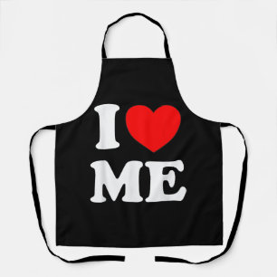 I Love Me I Red Heart Me I Love Me Myself And I Fu Apron