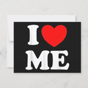 I Love Me I Red Heart Me I Love Me Myself And I Fu Postcard