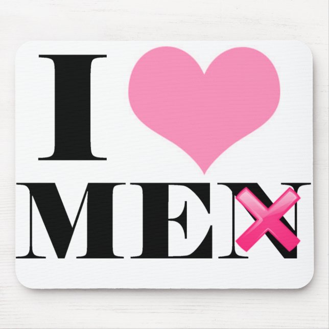 I Love ME (men) Mouse Pad (Front)