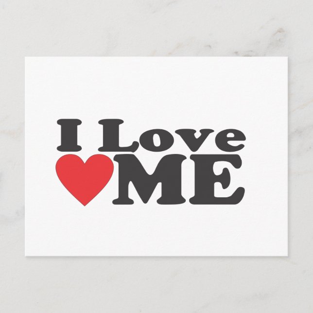 I Love Me Postcard (Front)