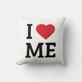 I Love Me Self Love White throw Pillow