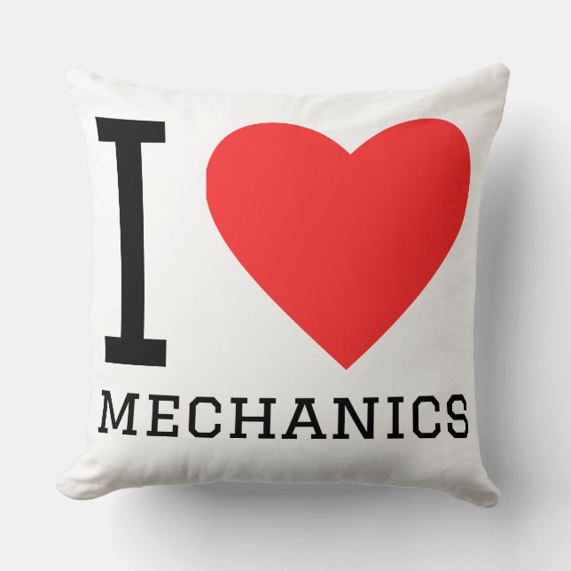 I love mechanics cushion (Front)