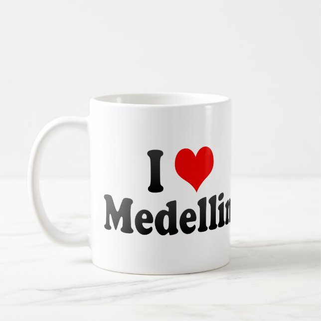 I Love Medellin, Colombia Coffee Mug (Left)