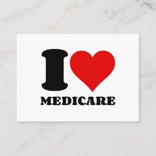 I LOVE MEDICARE BUSINESS CARD