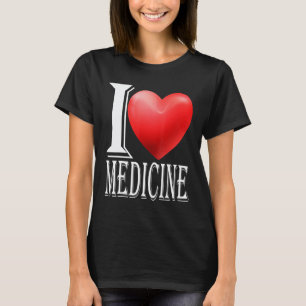 I Love Medicine Nurse Sleep All Day Nurse All Nig T-Shirt
