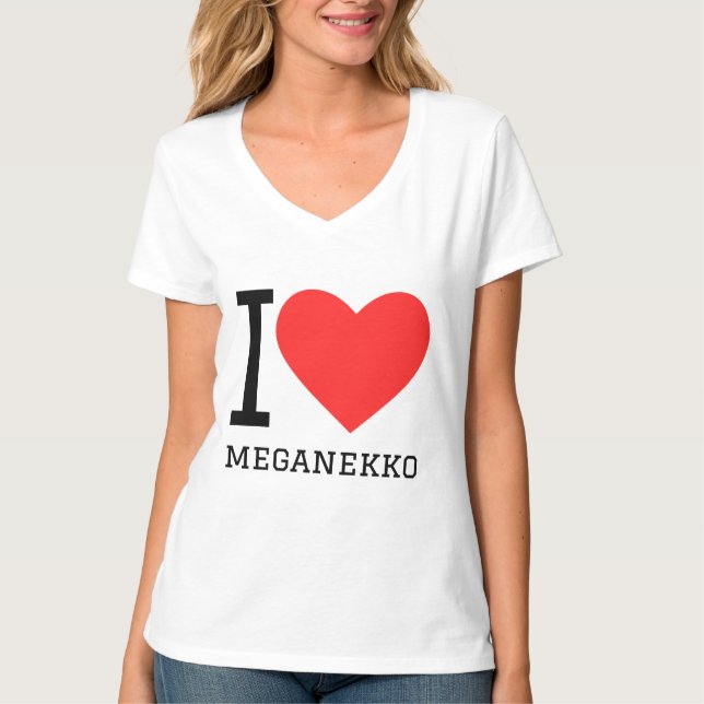 I love meganekko  T-Shirt (Front)