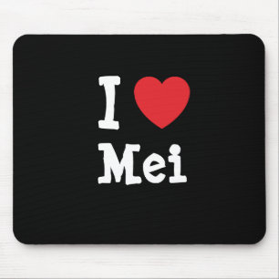I love Mei heart T-Shirt Mouse Pad