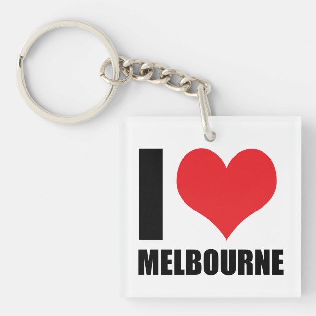I love Melbourne Key Ring (Front)