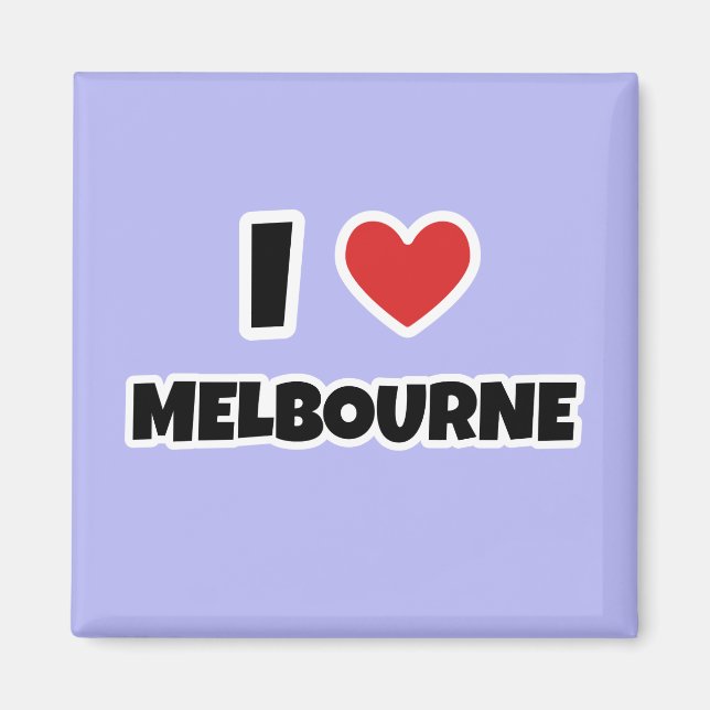 I love Melbourne Magnet (Front)