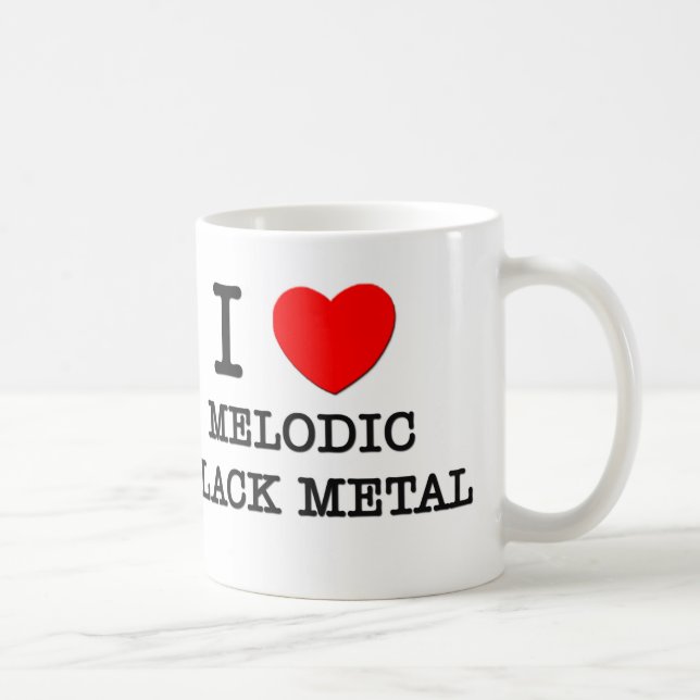 I Love Melodic Black Metal Coffee Mug (Right)