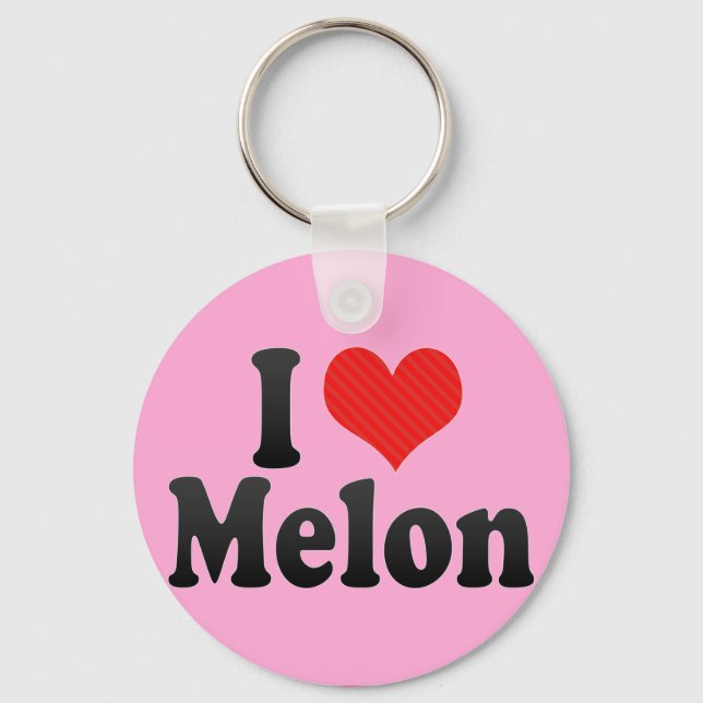 I Love Melon Key Ring (Front)