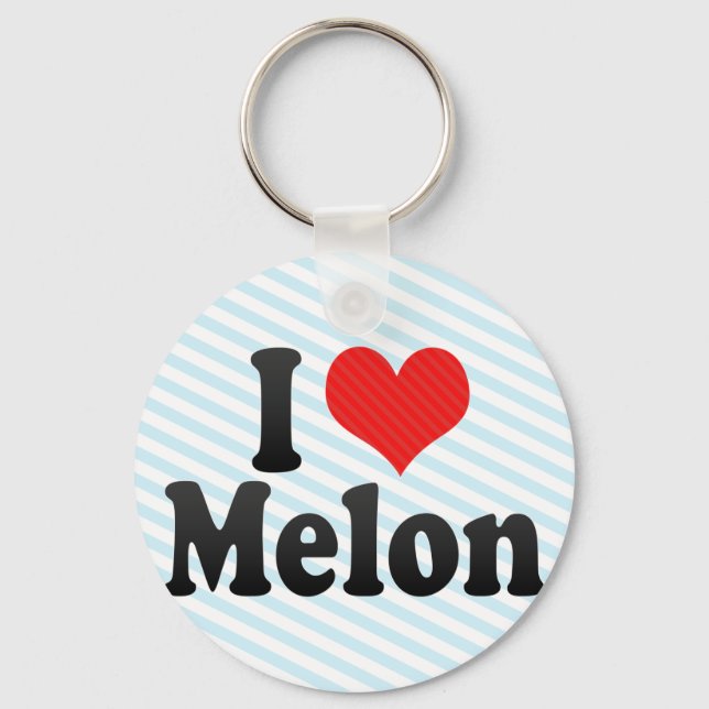 I Love Melon Key Ring (Front)