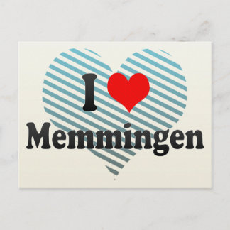 I Love Memmingen, Germany Postcard
