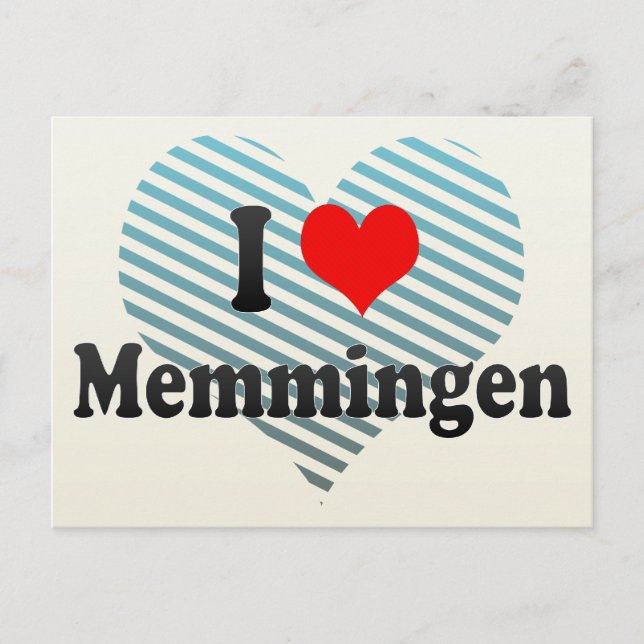 I Love Memmingen, Germany Postcard (Front)