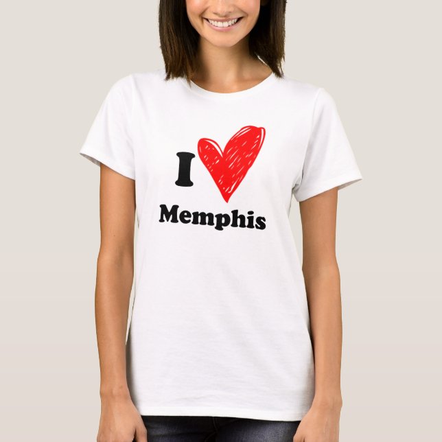 I love Memphis T-Shirt (Front)