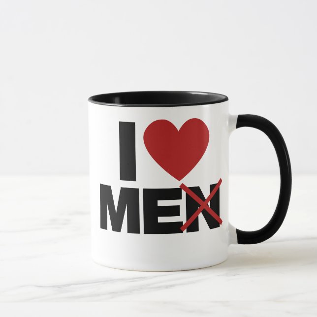I Love Men Mug (Right)